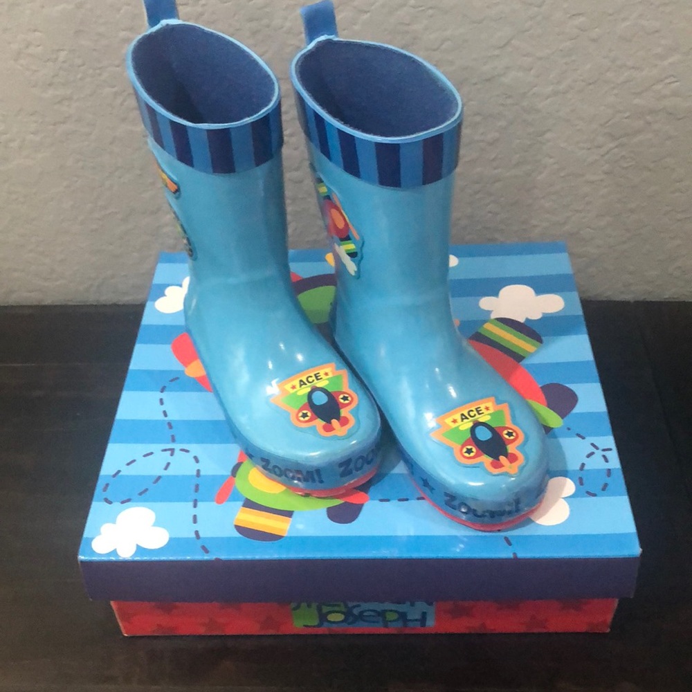 Stephen Joseph airplane rain boots
